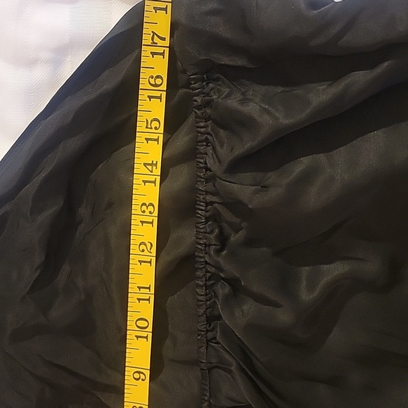 H & M Black Satin Halter with Rhinestone Neck Strap, Size: XL, NWT - Picture 9 of 11